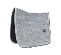 Kentucky Horsewear Tapis de Selle de Dressage "Velvet Basic" - gris