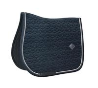 Kentucky Horsewear Tapis de Selle d'Obstacle "Velvet Basic" - noir