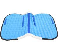 Tapis de selle Horse absorbant la transpiration et ne glissant pas, confortable et élégant siège d'équitation 3D bleu