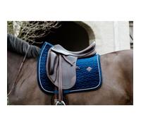 Kentucky Horsewear Tapis de Selle d'Obstacle "Velvet Basic" - navy