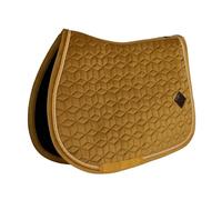 Kentucky - Tapis de selle - Velours - Jaune foncé - Poney