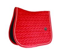 Tapis de selle PONY - Rouge - Velours - Saut d'obstacles