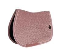 Tapis de selle PONY - Vieux rose - Velours - Saut d'obstacles