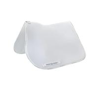 Tapis de selle pour cheval avec coussin en dessous en fibre bamboo Acavallo Lycra Gel Grip Blanc TU