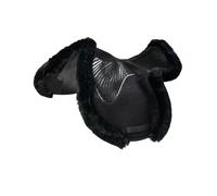 Tapis de selle pour cheval découpé numnah poignée Acavallo JS-S CW-CS Noir TU