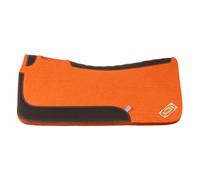 Tapis de selle pour cheval en feutre western avec renfort en cuir Pool's Orange TU
