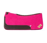 Tapis de selle pour cheval en feutre western avec renfort en cuir Pool's Rose TU