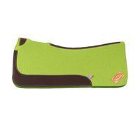 Tapis de selle pour cheval en feutre western avec renfort en cuir Pool's Vert TU