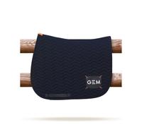 Tapis de selle pour cheval GEM Touc Touc Obstacle Bleu TU