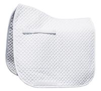 Tapis de selle pour cheval Harry's Horse Delux 15mm Blanc Cob vz