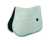 Tapis de selle pour cheval Kentucky Horsewear Velvet Bleu Full