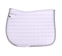 Tapis de selle pour cheval QHP Florence - Blanc - Mixte Shetland
