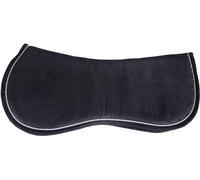 Tapis de selle QHP Memory Foam, Couleur:Noir, Taille:Sang chaud
