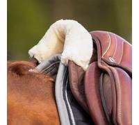 Tapis de selle QHP Ontario en mousse à mémoire de forme, Couleur:Marron foncé, Taille:Sang chaud