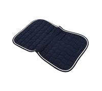Tapis de Selle Tout Usage Doux et Respirant avec Dragonne pour Chevaux 19,7 X 25,6 Pouces avec Rembourrage en éponge (Bleu foncé)