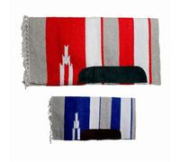 Tapis de selle western avec passage de sangle en cuir Natowa Gris TU