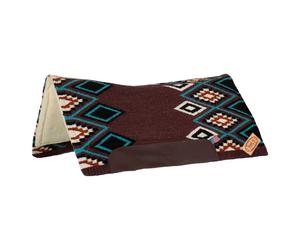 Tapis de selle western pour cheval Pool's Texas Rouge TU
