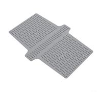 Tapis de séparation d'évier de cuisine, tapis de selle d'évier en silicone pour double diviseur, résistant à la chaleur, tapis de protection d'évier de cuisine avec poignée antidérapante (gris)