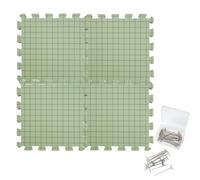 Tapis de Serrage avec Grille, Tapis de Blocage pour Tricot en Mousse, Planche à Tricoter, Tapis de Crochet, Tapis de Serrage pour travaux manuels, Tricot, Crochet, Dentelle, Lot de 4 Tapis, 50
