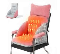 Tapis de siège chauffant portable - Coussin de siège chauffant rapide, large zone de chauffage avec 4 réglages de chaleur pour la maison et le coussin chauffant de roue (rose)