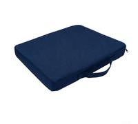 Tapis de siège de stade extérieur avec poignée, coussin imperméable de 5 cm avec poche à fermeture éclair pour blanchisseurs et événements sportifs (bleu)