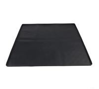 Tapis de siège de toilette en silicone à bord surélevé pour table de chevet, chaise percée, tapis de protection antidérapant pour toilettes, tapis de drainage portable pour usage domestique, 60 x 50