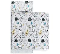 Tapis de Sieste Star Wars pour Enfant, Sac de Couchage Doux avec Oreiller intégré pour l’école, la crèche ou Les soirées Pyjama