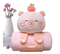 Tapis de sieste, tapis de sieste, tapis de sieste en forme de capybara, tapis de couchage pour enfant, coussin en peluche confortable pour Noël ou la Saint-Valentin