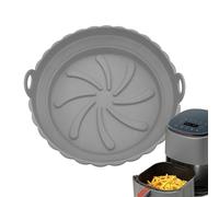 Tapis de Silicone pour Friteuse sans Huile - Plateau Rond Réutilisable pour Cuisson au Four | Accessoire de Qualité Alimentaire pour Air Fryer - pour Rôtir Servir et Cuisiner