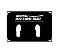 Tapis de softball - Tapis antidérapant de taille standard pour cage et terrain, base en caoutchouc avec graphique de de maison, outil de baseball pour intérieur, extérieur, entraînement, maison