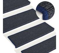 Tapis de sol 15 pièces 65x21x4 cm gris et bleu
