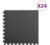 Vidaxl Tapis De Sol 24 Pcs 8,64mèTre Carré Mousse Eva Noir