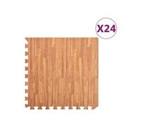 Vidaxl Tapis De Sol 24 Pcs Grain De Bois 8,64ã Mousse Eva
