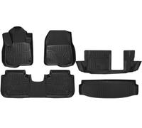 Tapis De Sol 3D en TPE pour Honda pour CR-V 2023-2024 7 Places | Interior Black Cargo Liner Back Cushion TPE Accessories Accessoire auto(5PCS Set)