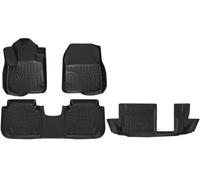 Tapis De Sol 3D en TPE pour Honda pour CR-V 2023-2024 7 Places | Interior Black Cargo Liner Back Cushion TPE Accessories Accessoire auto(4PCS Floor Mats)