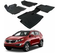 Tapis de sol 3D - SCOUTT - Kia SPORTAGE 2010-2016 - Caoutchouc Premium - Résistant à l'eau - Sur mesure
