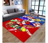 Tapis de sol 3D Super Mario - NVY-11077 - 100x150cm - Antidérapant - Moderne