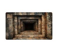 Tapis de sol 3D - Tapis de sol en peluche avec motif de trous - Illusion visuelle antidérapante pour intérieur et extérieur, maison, cuisine, jardin - 60 x 40 x 1 cm