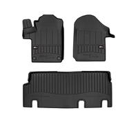 Tapis de Sol 3D TPE Premium Compatible avec Mercedes Vito III W447 2014 à 2023, Revêtement de Sol pour Voiture - Intérieur antidérapant - Bords Hauts - Noir