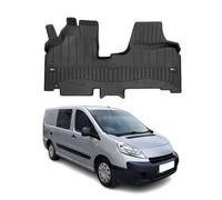 Tapis de Sol 3D TPE Premium Compatible avec Peugeot Expert II 2006-2016 | Revêtement de Sol pour Voiture - Intérieur antidérapant - Bords Hauts - Noir