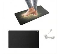 Tapis de sol 60 x 40 cm - Réduit l'anxiété et le stress, tapis de mise à la terre pour un meilleur sommeil et équilibre, pour usage à la maison, au bureau ou au travail