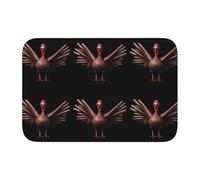 Tapis de sol à bord verrouillable 40 x 60 cm MJHKXLJ Leonardo_Vision_XL_Turkey_with_Wings_Spread_3 imprimé pour toilettes, coiffeuse, maison de vacances, salle de bain principale, salle de bain pour