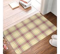 Tapis de sol à carreaux Virginia, mignon et antidérapant, idéal pour la cuisine, le salon, la chambre d'enfant, la chambre de bébé, la décoration intérieure et les cadeaux. Dimensions : 40 x 60 cm (16
