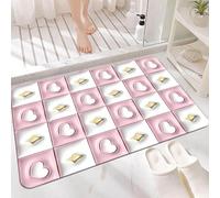 Tapis de Sol À Illusion Visuelle, Tapis 3D, Mignon et Adorable, Absorbant et Antidérapant, pour La Salle de Bain, La Chambre, Le Salon ou L'entrée(White,Large)