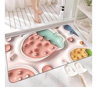 Tapis de Sol À Illusion Visuelle, Tapis 3D, Mignon et Adorable, Absorbant et Antidérapant, pour La Salle de Bain, La Chambre, Le Salon ou L'entrée(Yellow,Small)