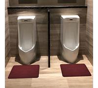 Tapis de sol absorbant antidérapant pour urinoir, contrôle des odeurs, lavable pour toilettes pour hommes, tapis de toilette commercial réutilisable