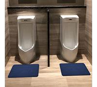 Tapis de sol absorbant antidérapant pour urinoir, contrôle des odeurs, lavable pour toilettes pour hommes, tapis de toilette commercial réutilisable