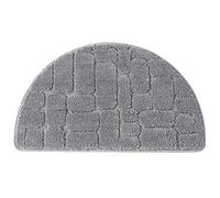 Tapis de sol absorbant en microfibre semi-circulaire - Tapis d'entrée demi-lune - Tapis de cuisine - Envers antidérapant