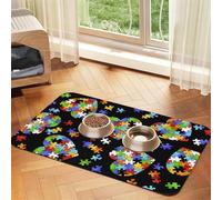 Tapis de Sol Absorbant pour Chien et Chat, antidérapant, pour la Sensibilisation à l'Autisme, 30 x 45 cm