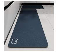 Tapis de sol absorbant pour salle de bain en boue de diatomée, tapis de cuisine à séchage rapide absorbant l'eau en diatomite adapté au tapis de drainage de baignoire d'entrée(B2,45x150cm/18x59in